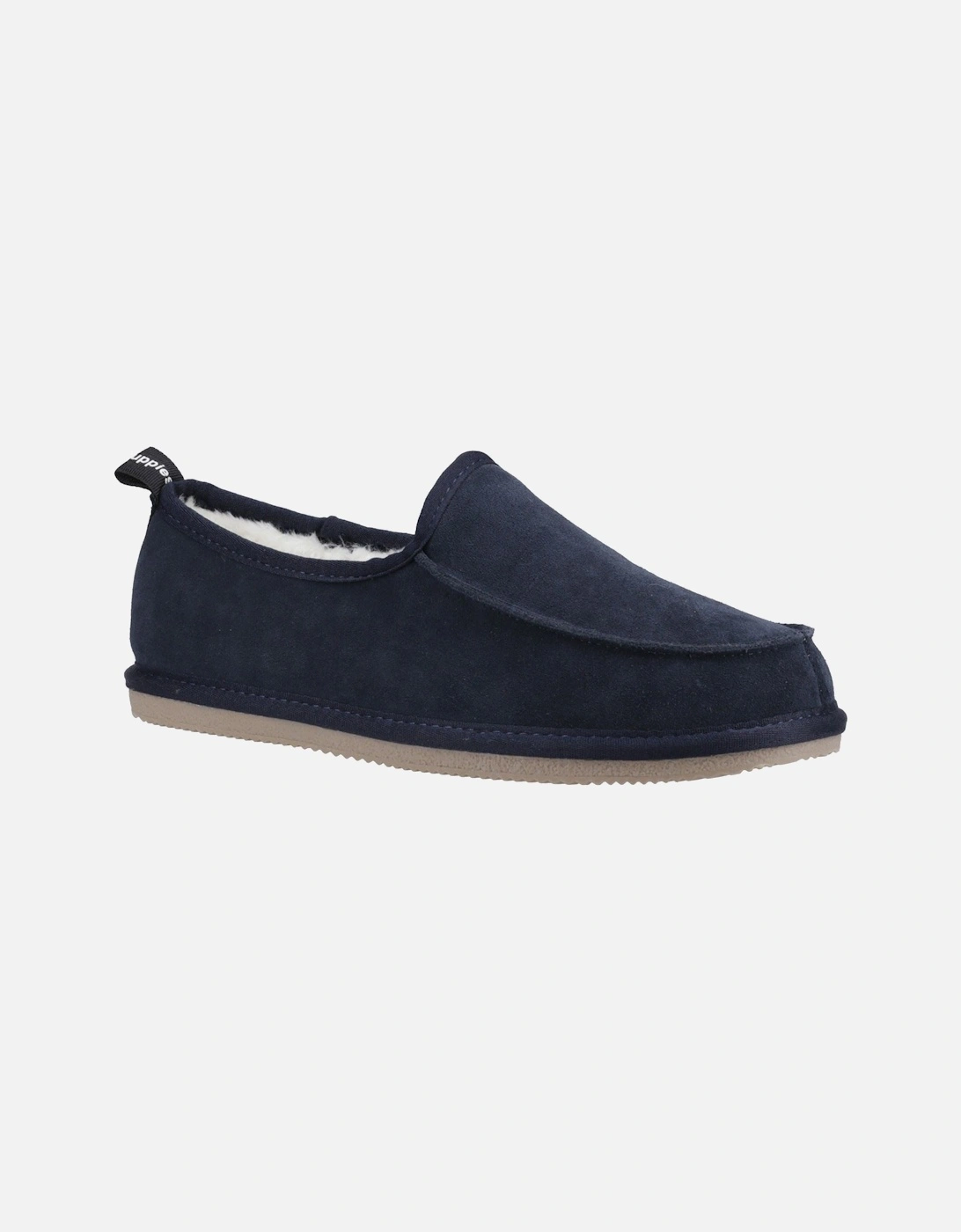 Charles Suede Men's Navy Slippers, 6 of 5