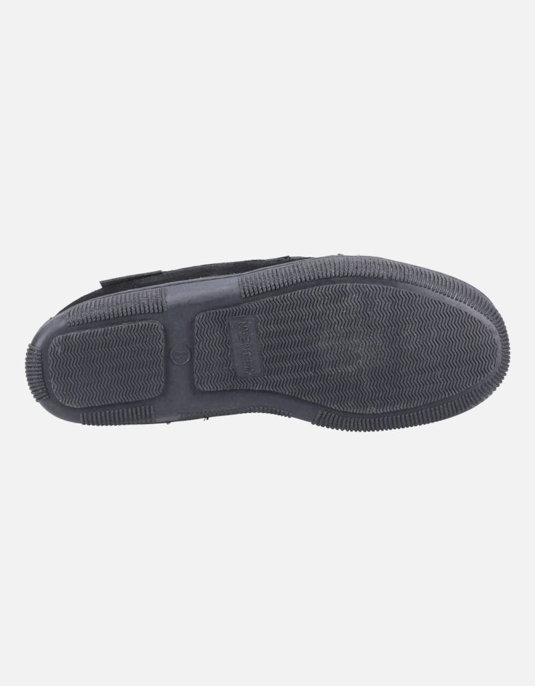 0 Suede Men's Black Slippers