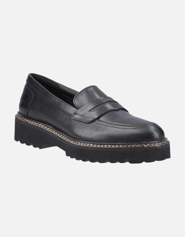 Kenny Leather Women's Black Loafers