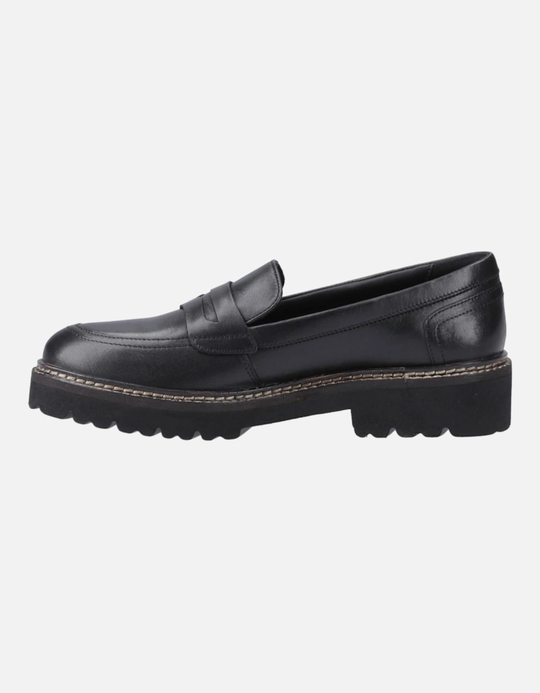 Kenny Leather Women's Black Loafers