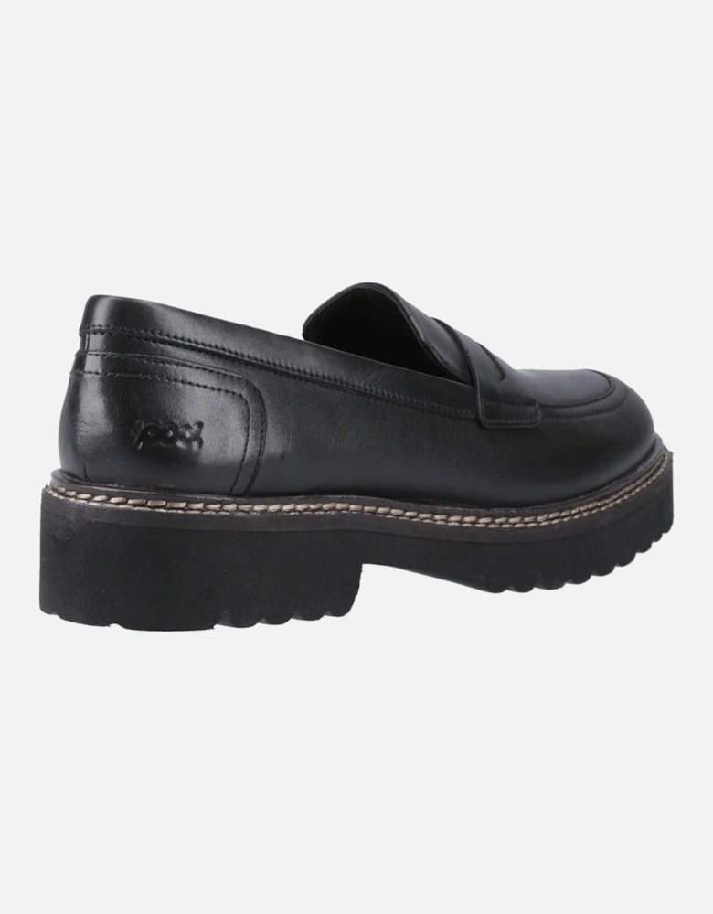 Kenny Leather Women's Black Loafers