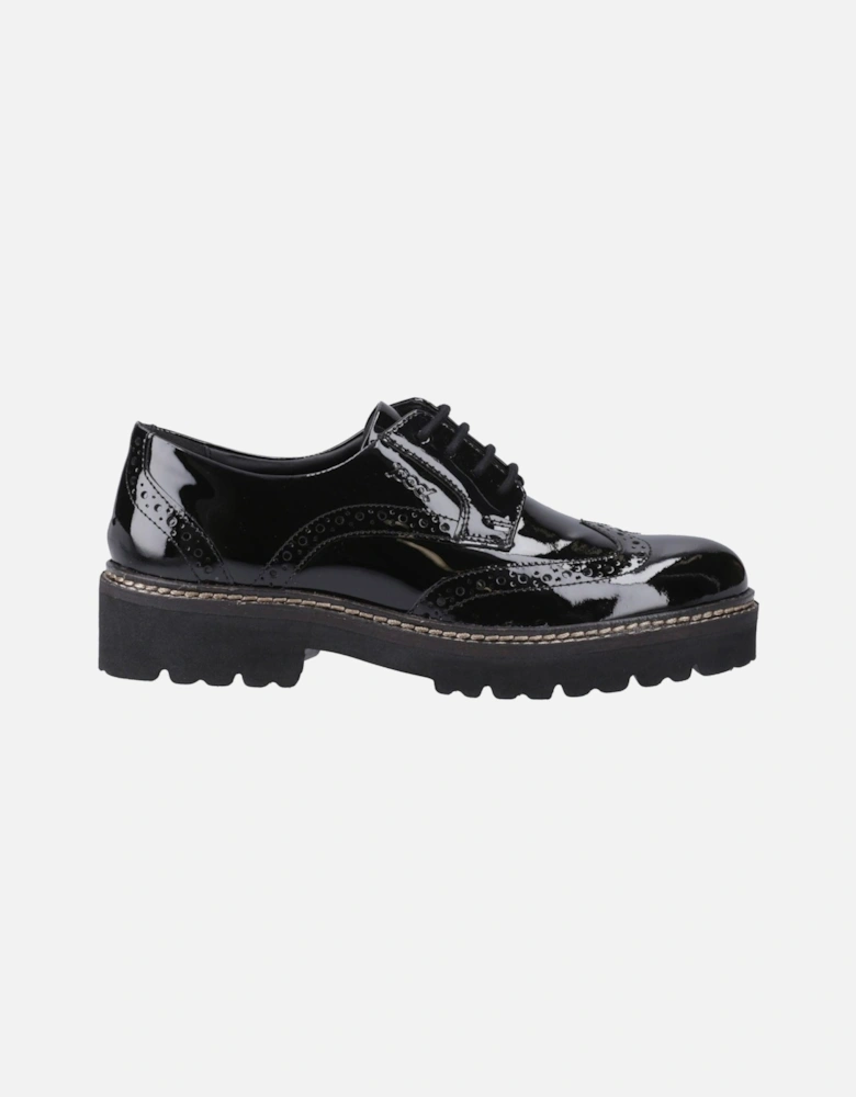 model Kortney Brogues Female in Black Patent