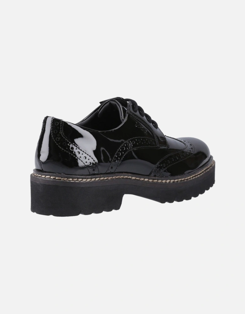 model Kortney Brogues Female in Black Patent