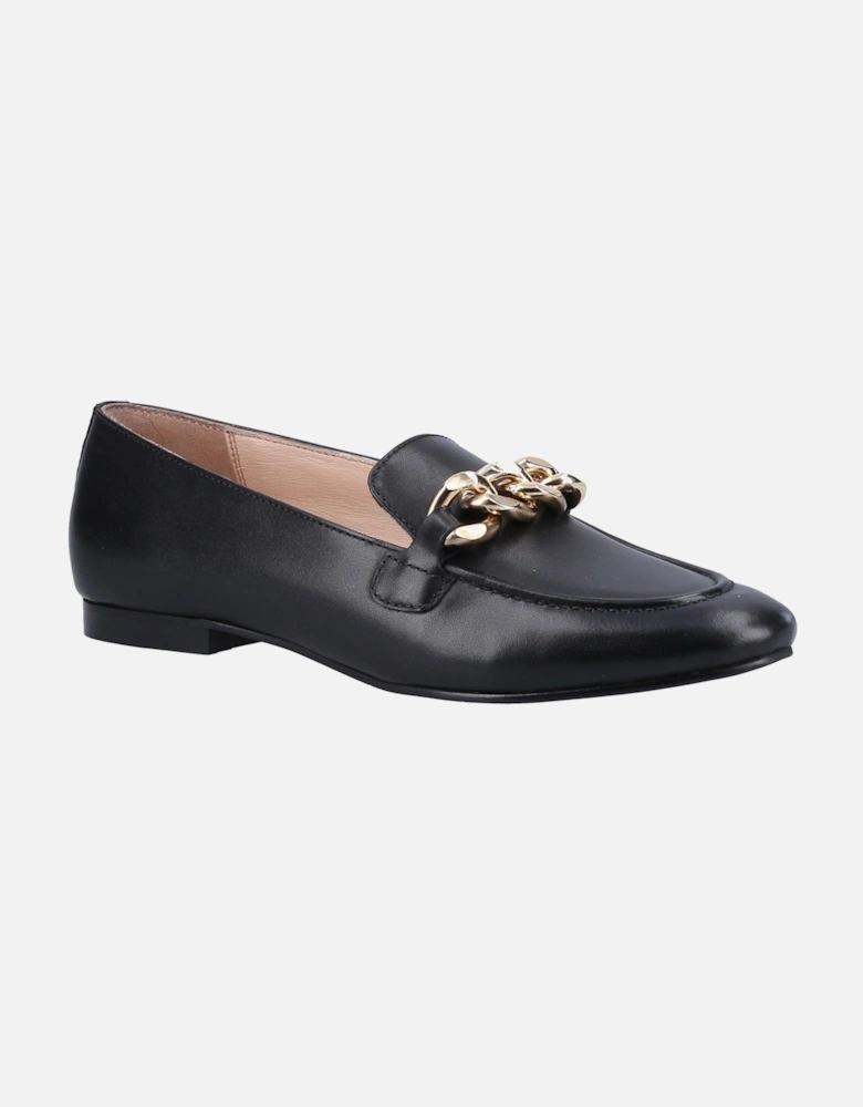 model Harper Chain Loafer Female in Black