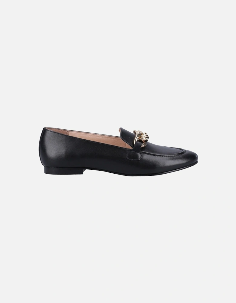 model Harper Chain Loafer Female in Black