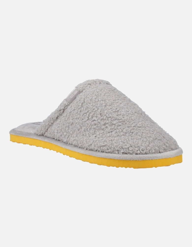 Harry Fluff Polyester Men's Frost Grey Slippers