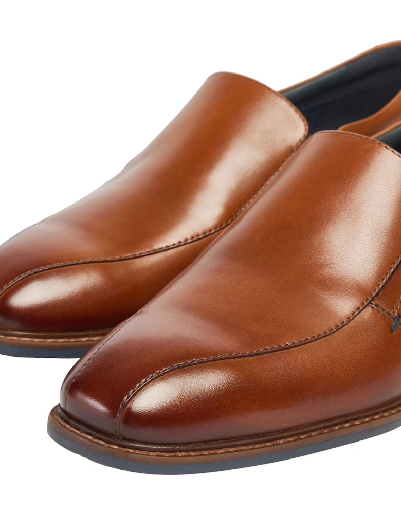 Spear Leather Men's Cognac Slip-On Shoes