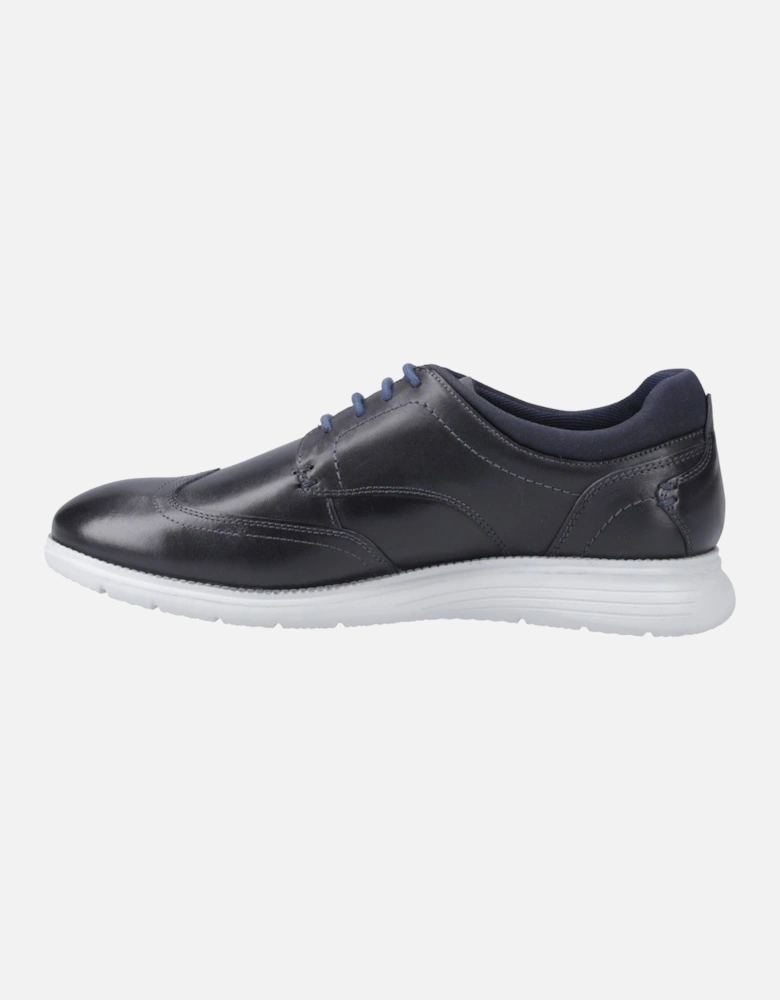 Vantage Leather Men's Navy Lace-Up Shoes