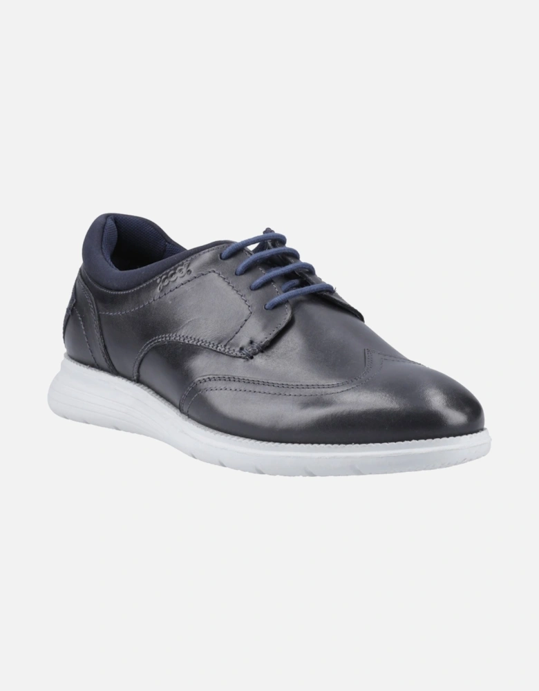 Vantage Leather Men's Navy Lace-Up Shoes