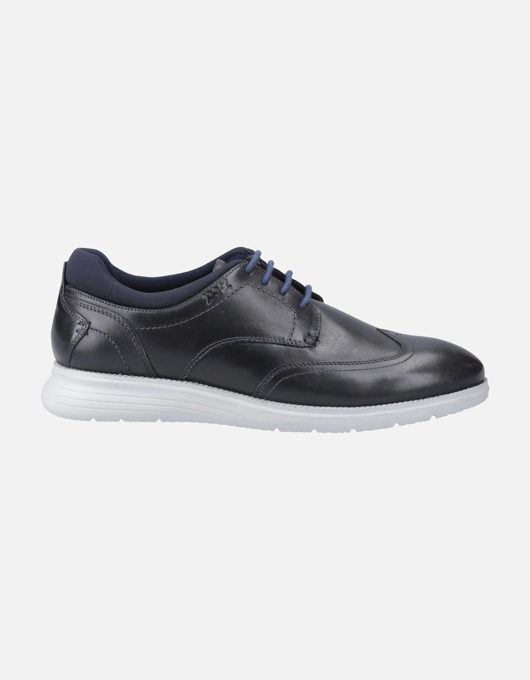 Vantage Leather Men's Navy Lace-Up Shoes