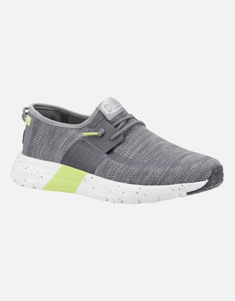 HEYDUDE Sirocco Sport Mode Nylon Men's Heather Grey/Charcoal Trainers