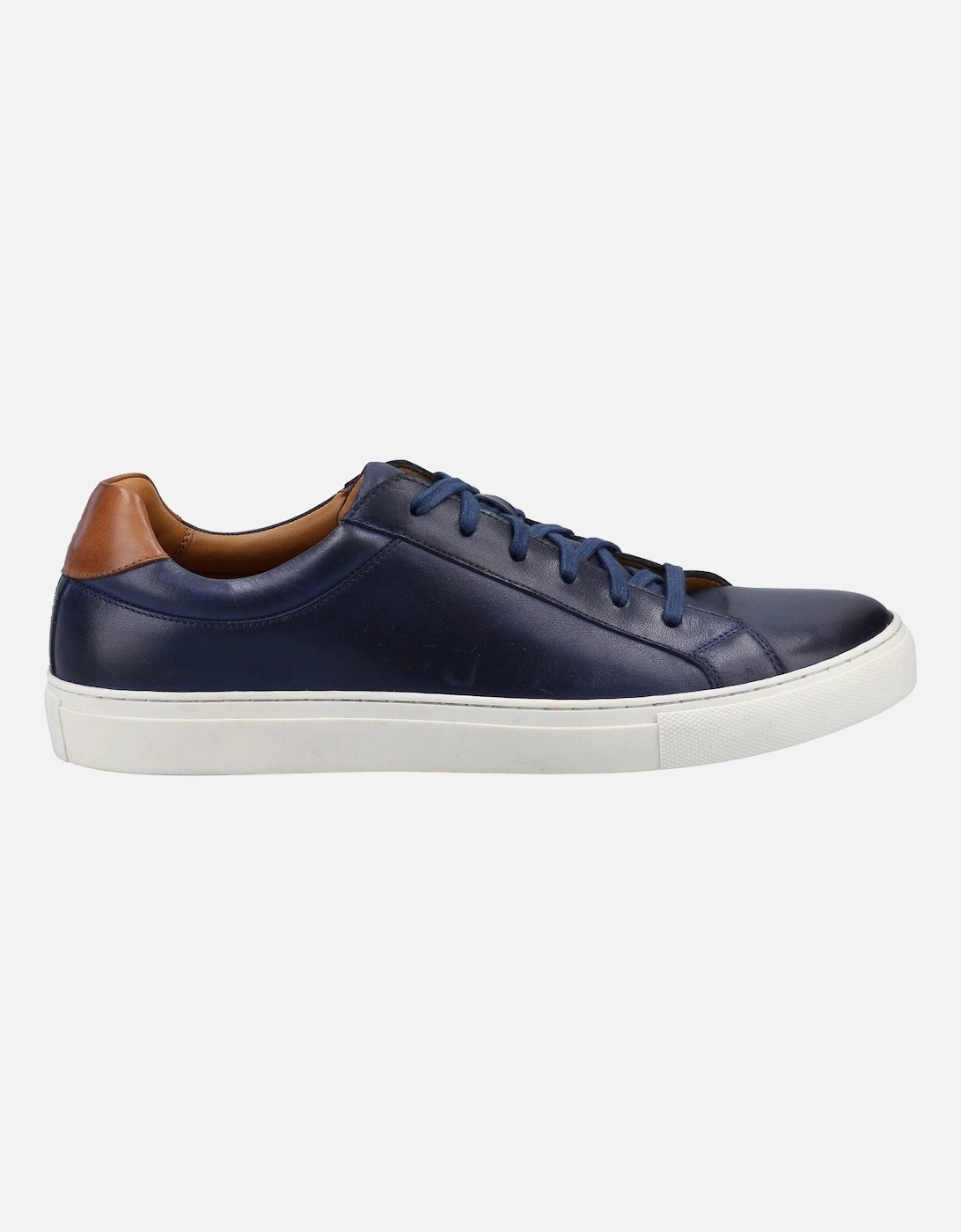 Colton Leather Men's Navy Trainers