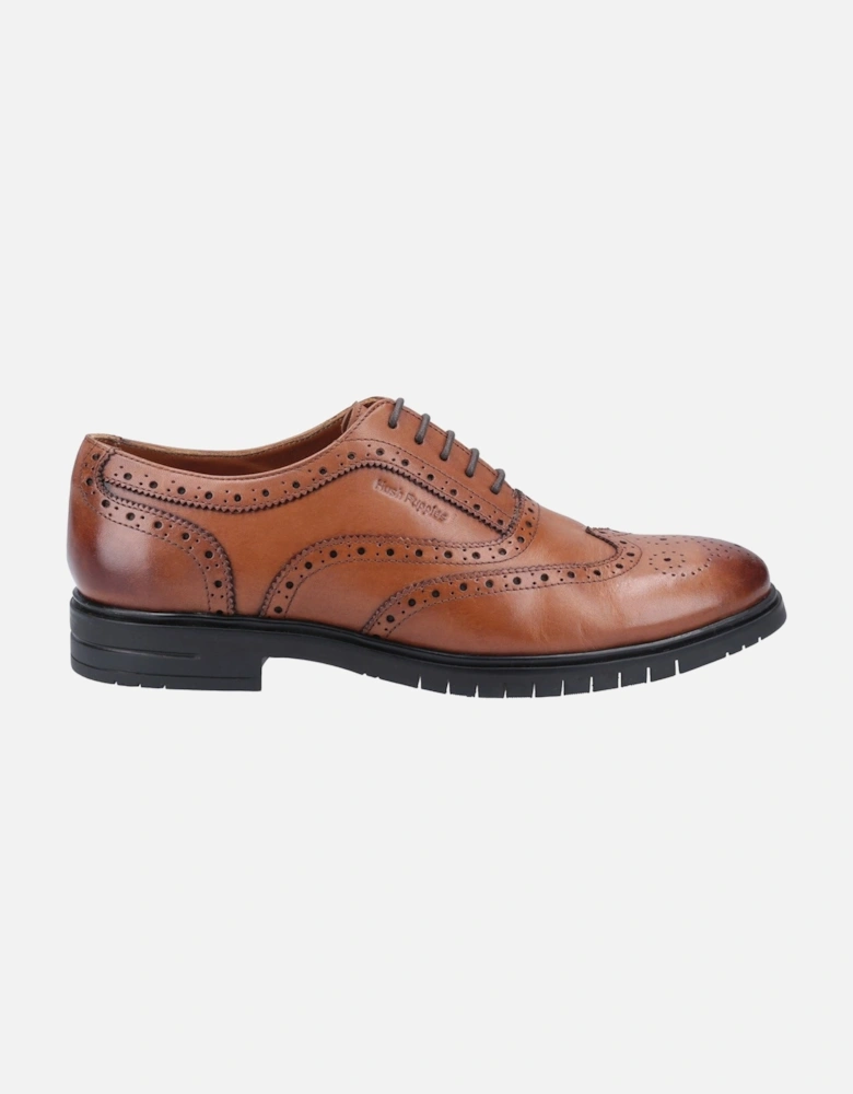 Santiago Leather Men's Tan Lace-Up Shoes