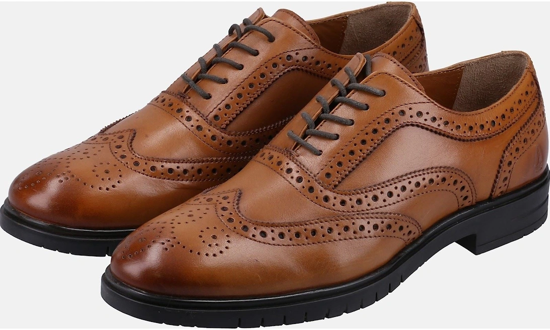 Santiago Leather Men's Tan Lace-Up Shoes