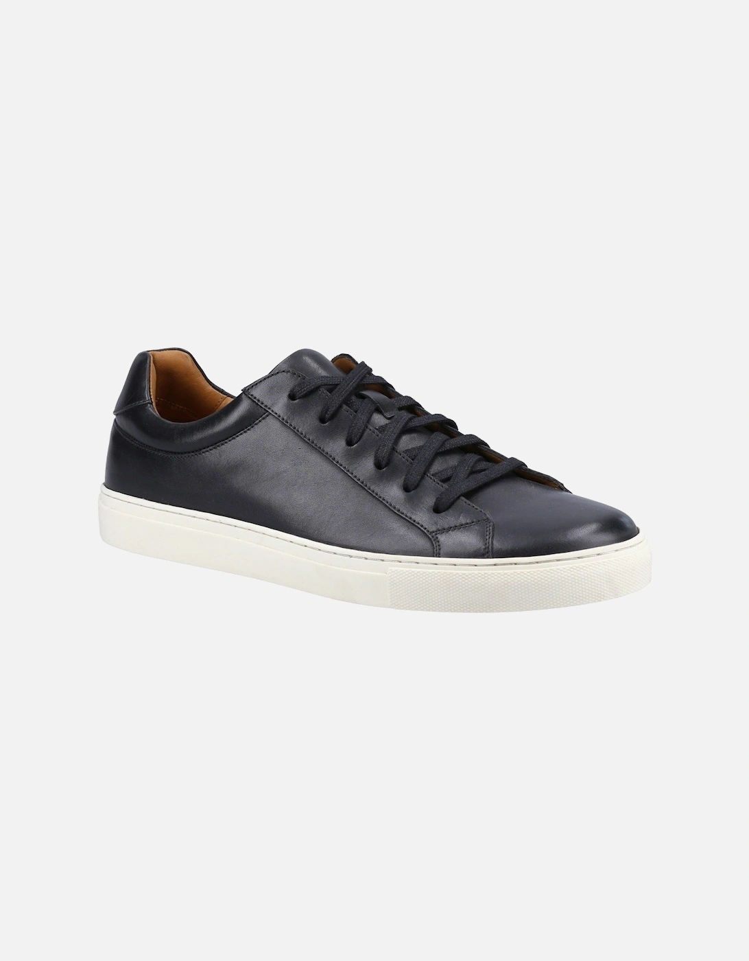 Colton Leather Men's Black Trainers, 5 of 4