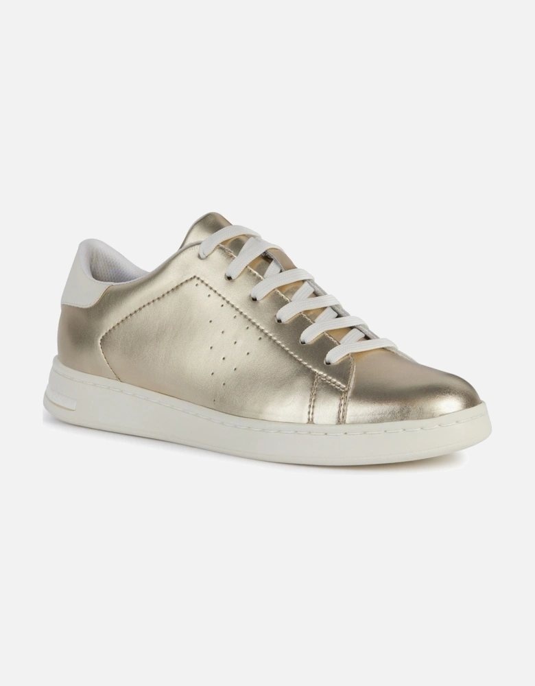 D Jaysen B Leather Women's Light Gold/Optic White Trainers