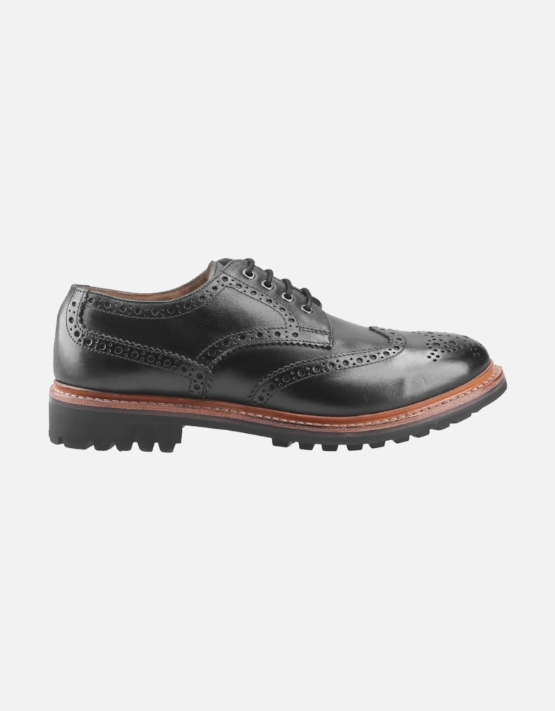 Quenington Commando Leather Men's Black Lace-Up Shoes