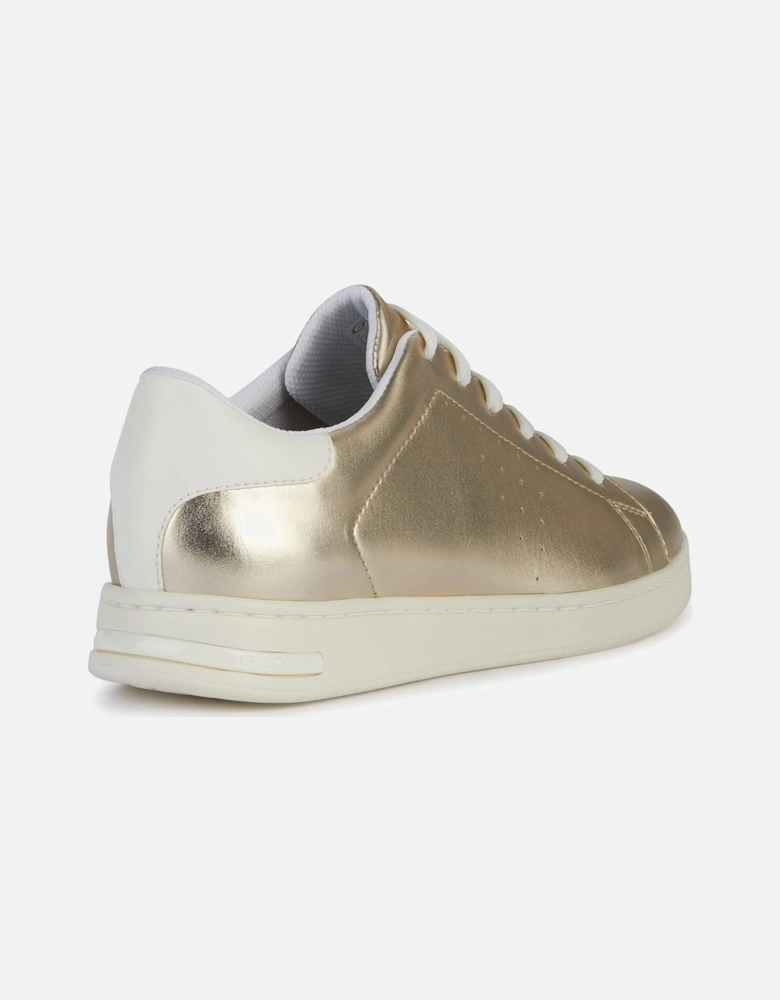 D Jaysen B Leather Women's Light Gold/Optic White Trainers