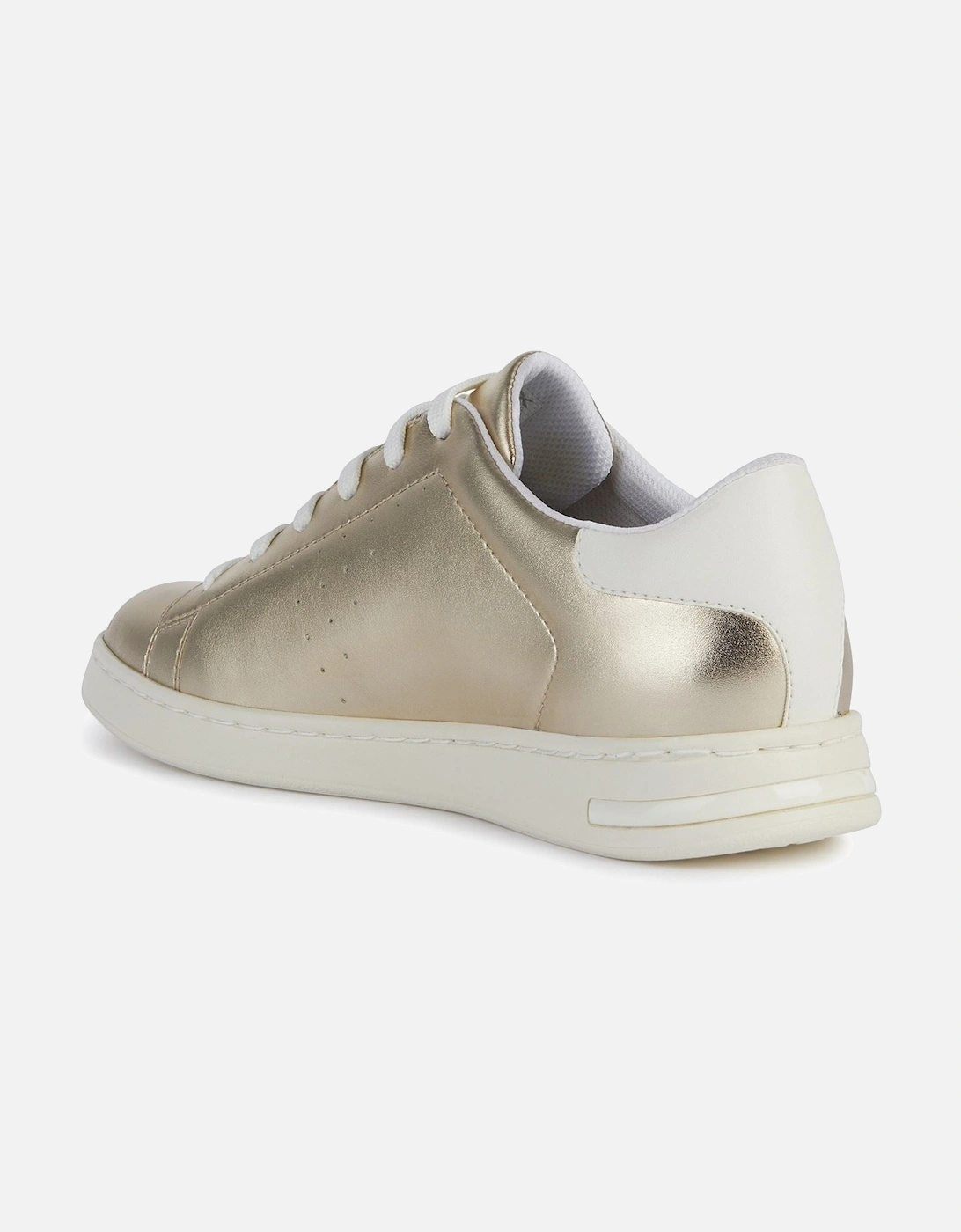 D Jaysen B Leather Women's Light Gold/Optic White Trainers