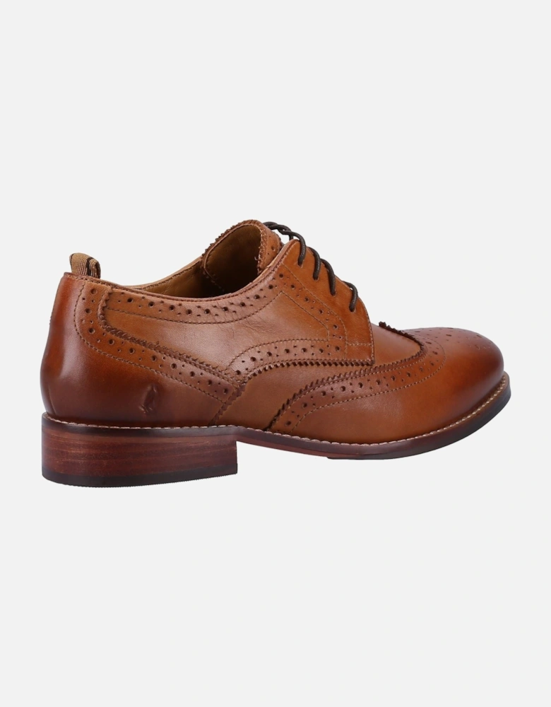 Natalia Leather Women's Tan Brogues Shoes