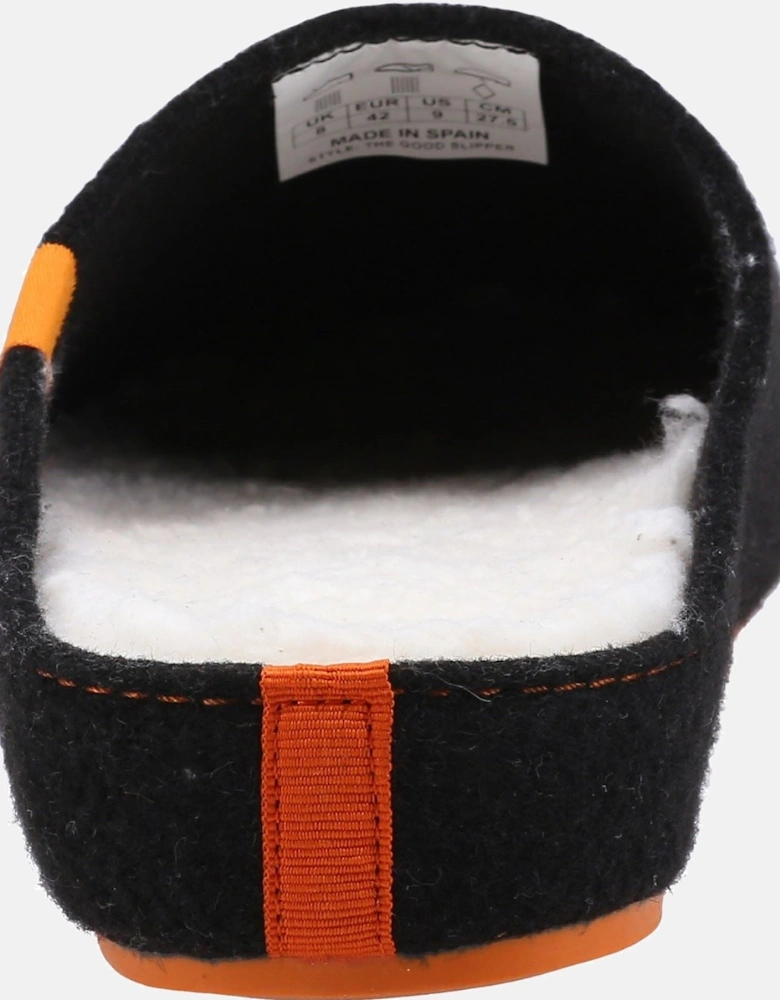 The Good 90% Recycled RPET Polyester Men's Black Slippers