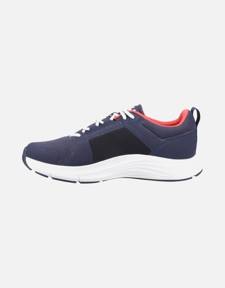 model AHIGA EVO 5 Trainers Male in Navy/Alert Red