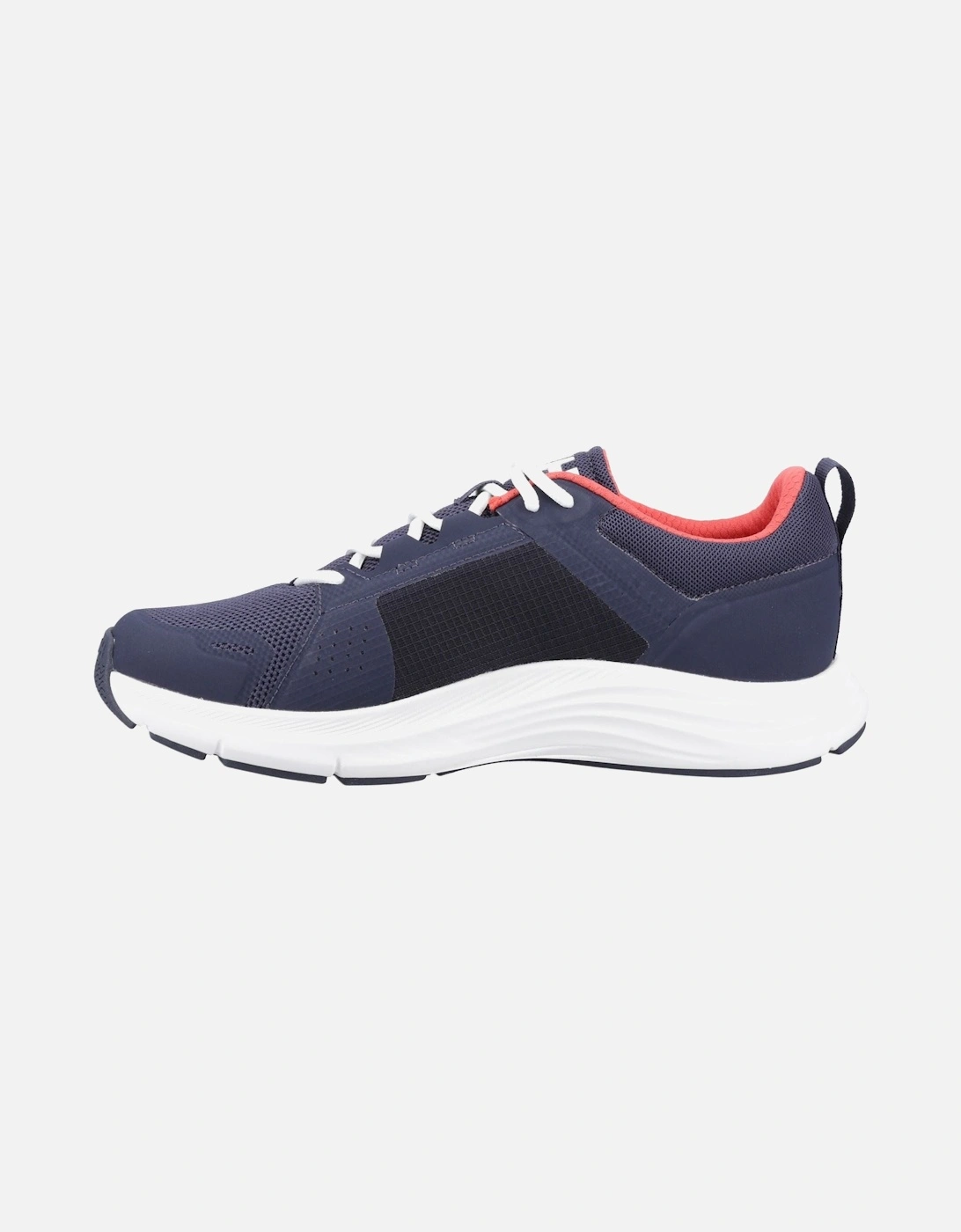 model AHIGA EVO 5 Trainers Male in Navy/Alert Red