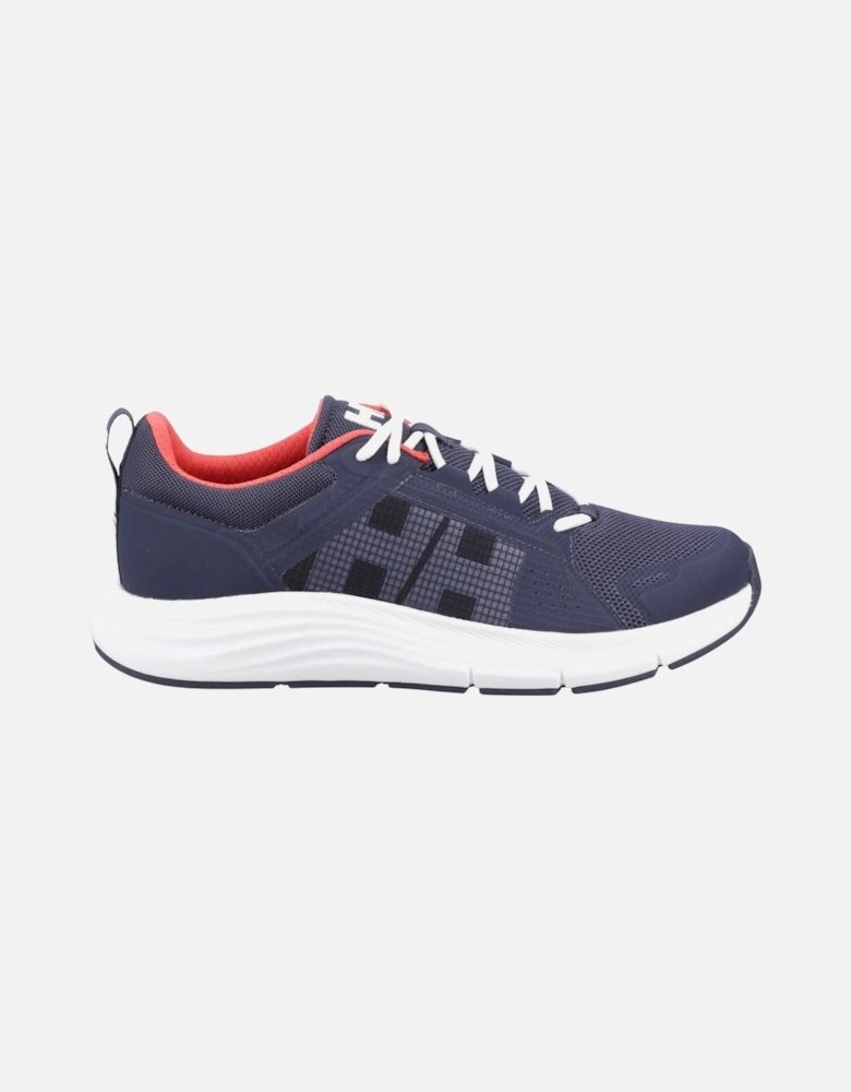 model AHIGA EVO 5 Trainers Male in Navy/Alert Red