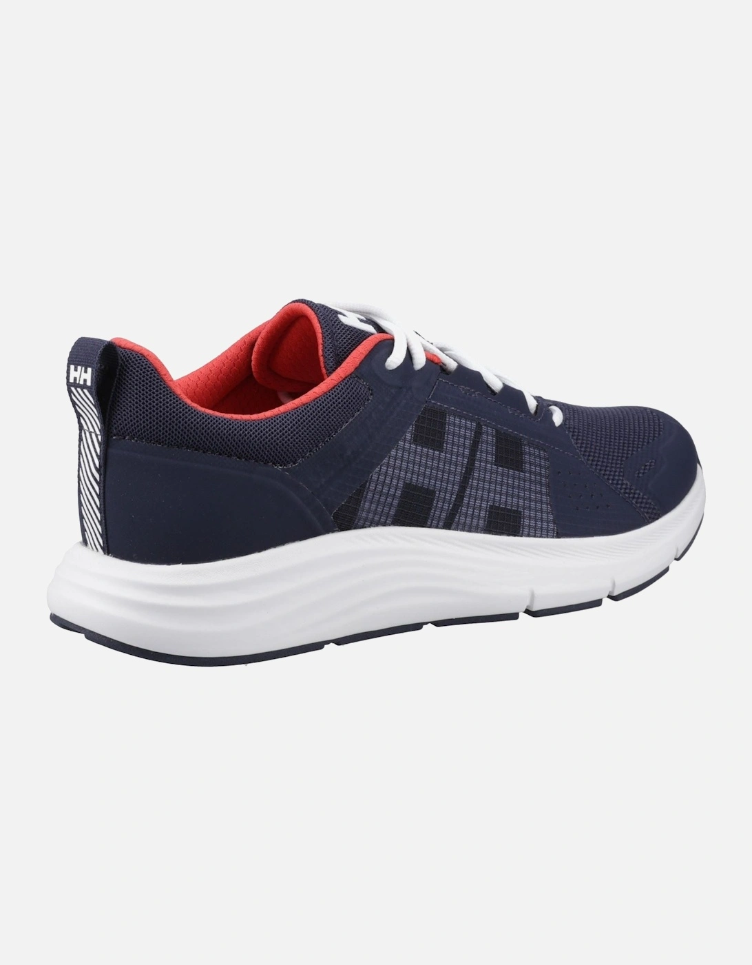 model AHIGA EVO 5 Trainers Male in Navy/Alert Red