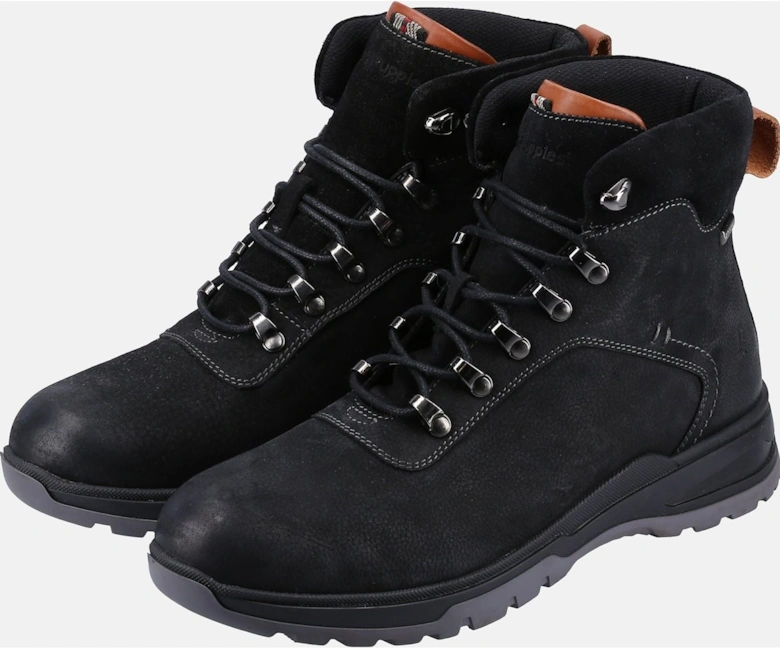 Paul Leather Men's Black Nubuck Boots