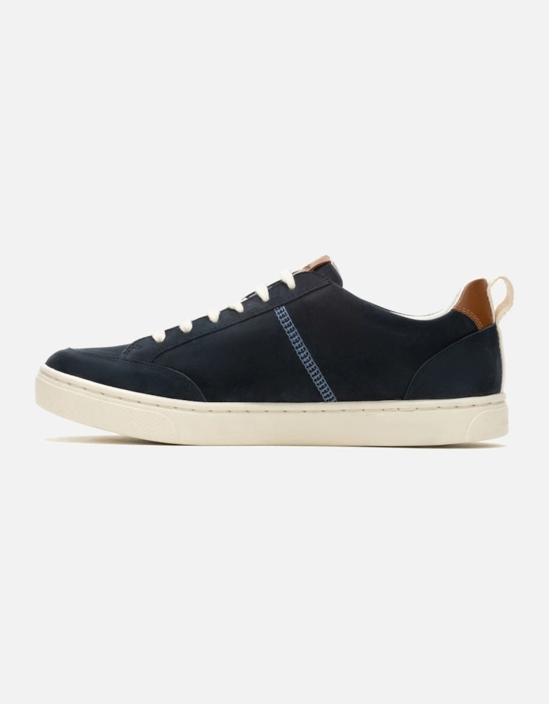 The Good Low Top Leather Men's Navy Trainers