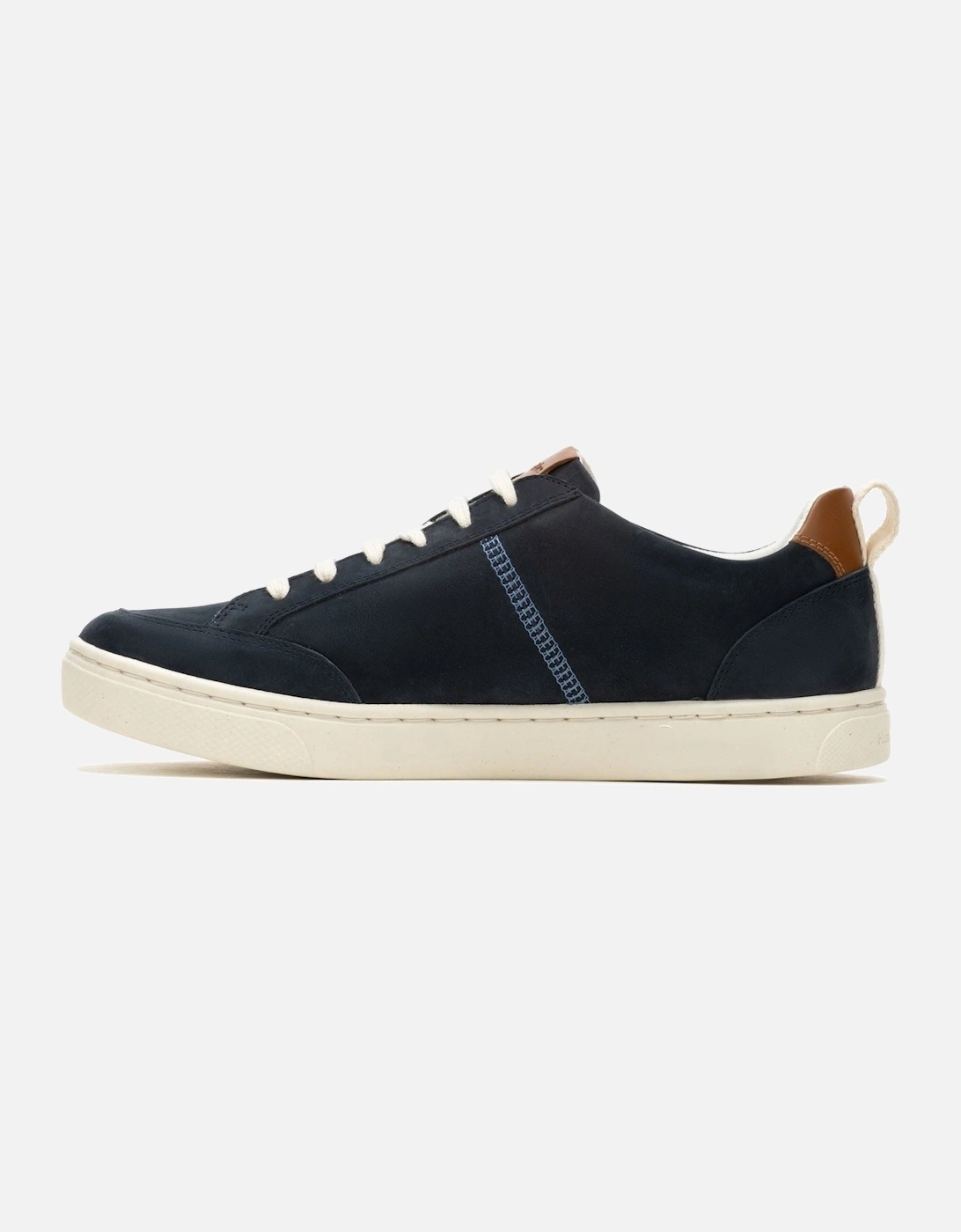 The Good Low Top Leather Men's Navy Trainers