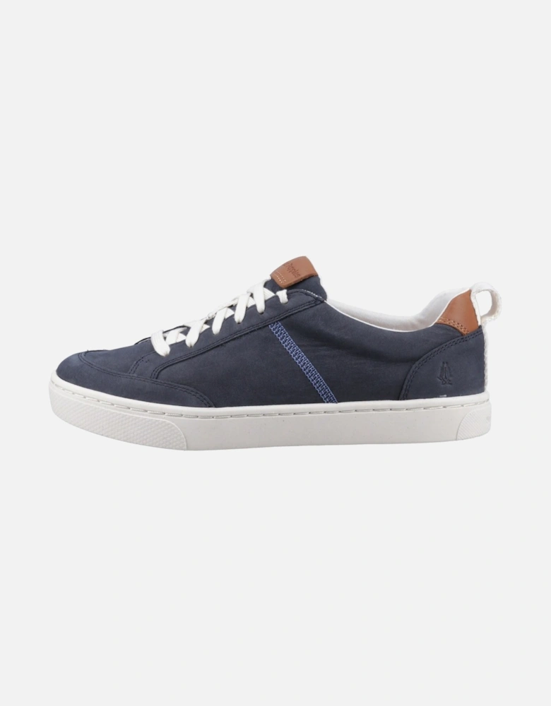 The Good Low Top Leather Men's Navy Trainers