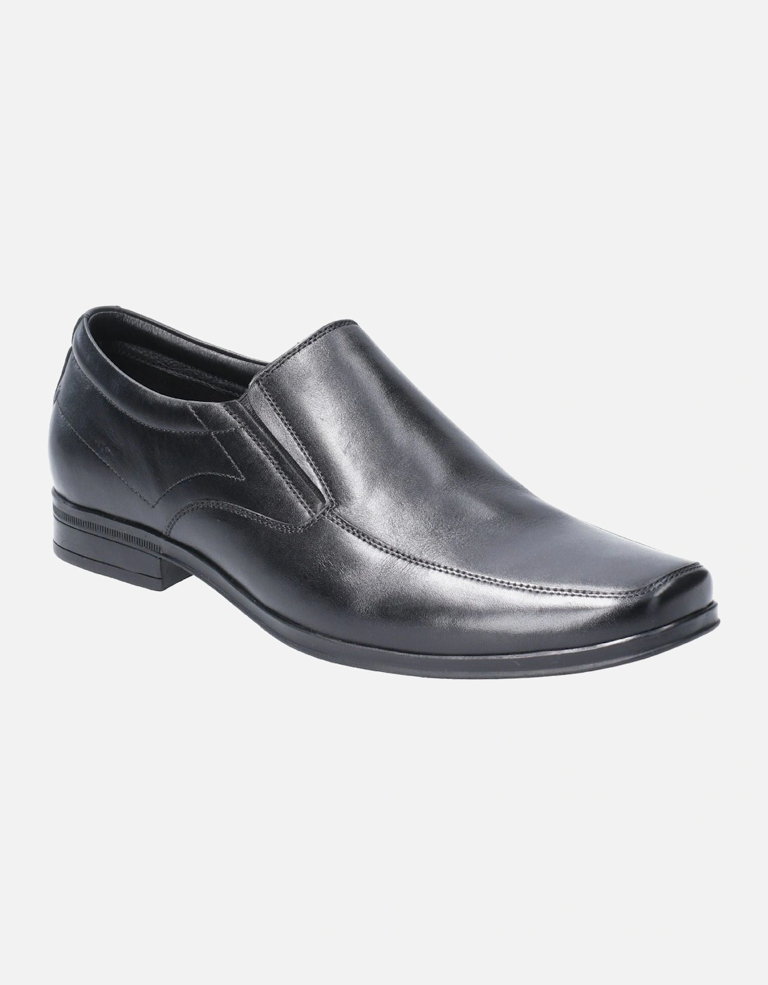 Billy Leather Men's Black Slip-On Shoes, 5 of 4