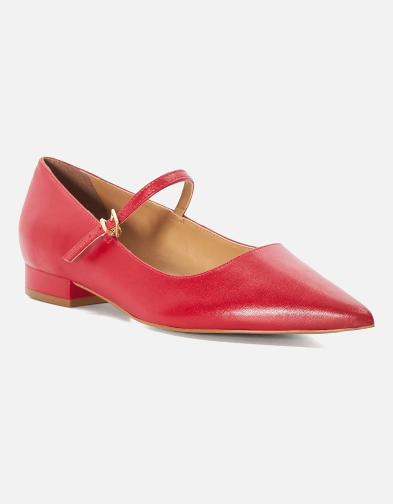 Dune Hastas Leather Women's Red Heels