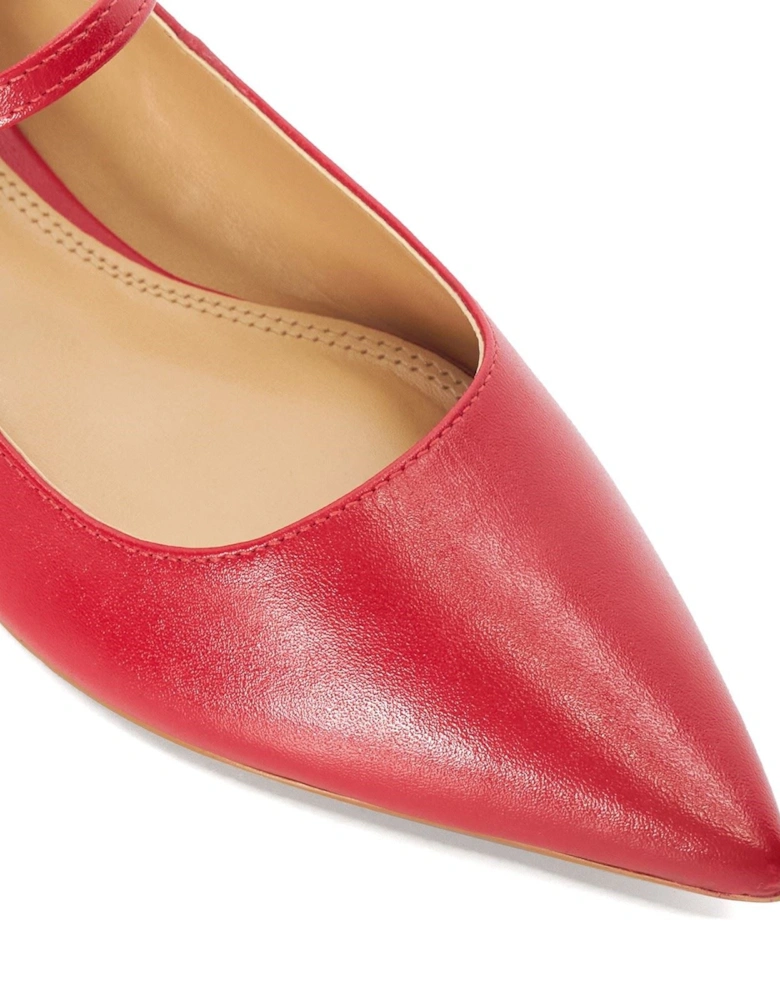 Dune Hastas Leather Women's Red Heels