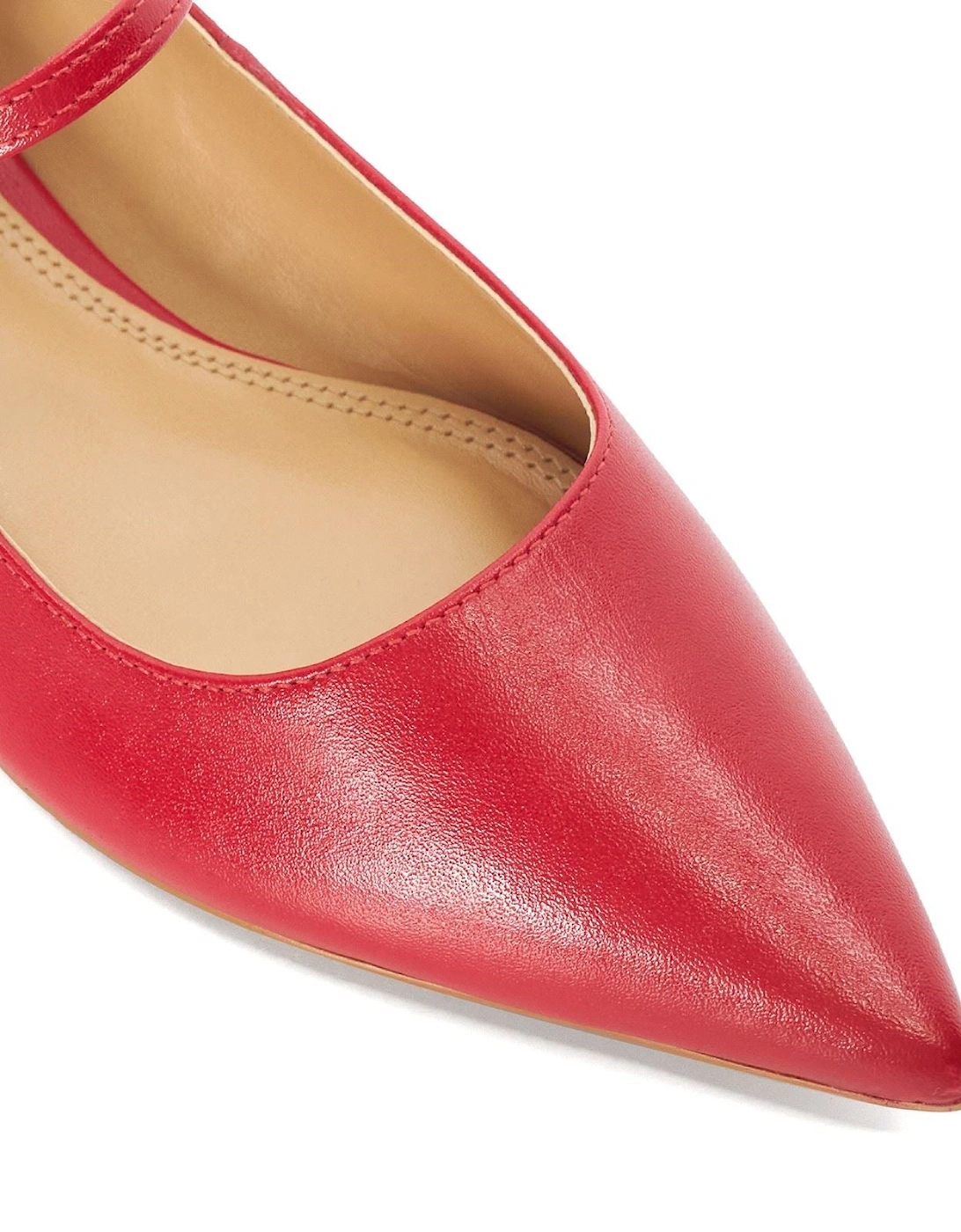 Dune Hastas Leather Women's Red Heels