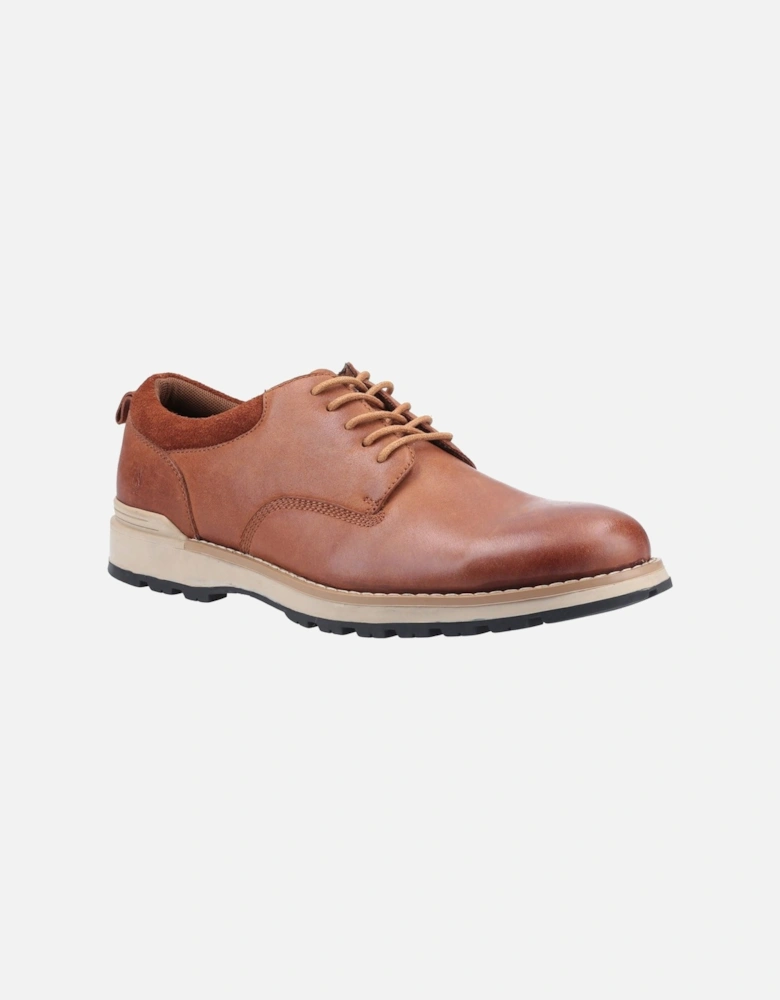 Dylan Leather And Suede Men's Tan Lace-Up Shoes