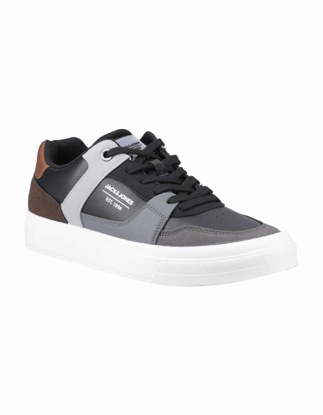 Barton Combo Polyurethane Men's Anthracite Trainers, 4 of 3