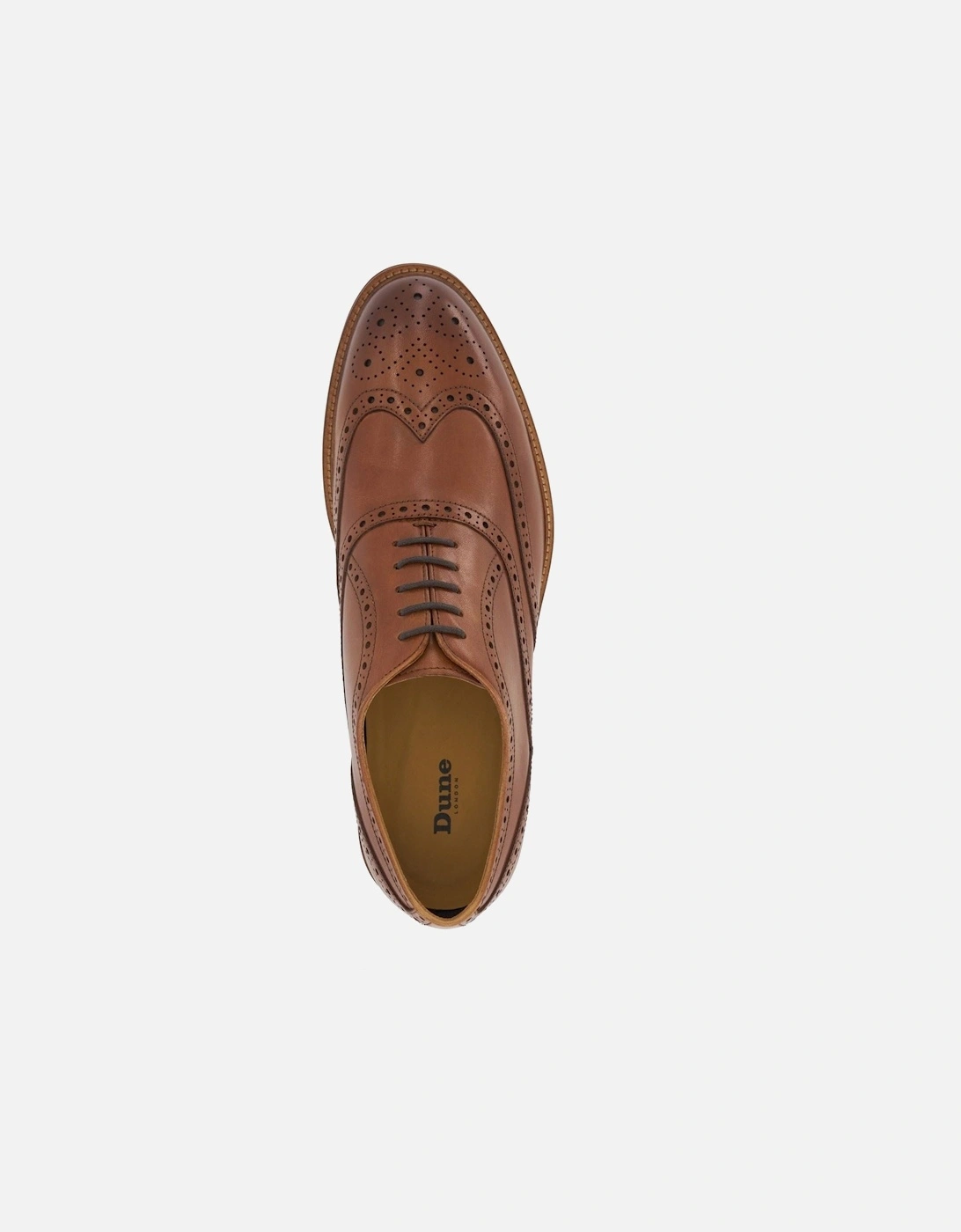 Dune Solihull Leather Men's Tan Brogues Shoes