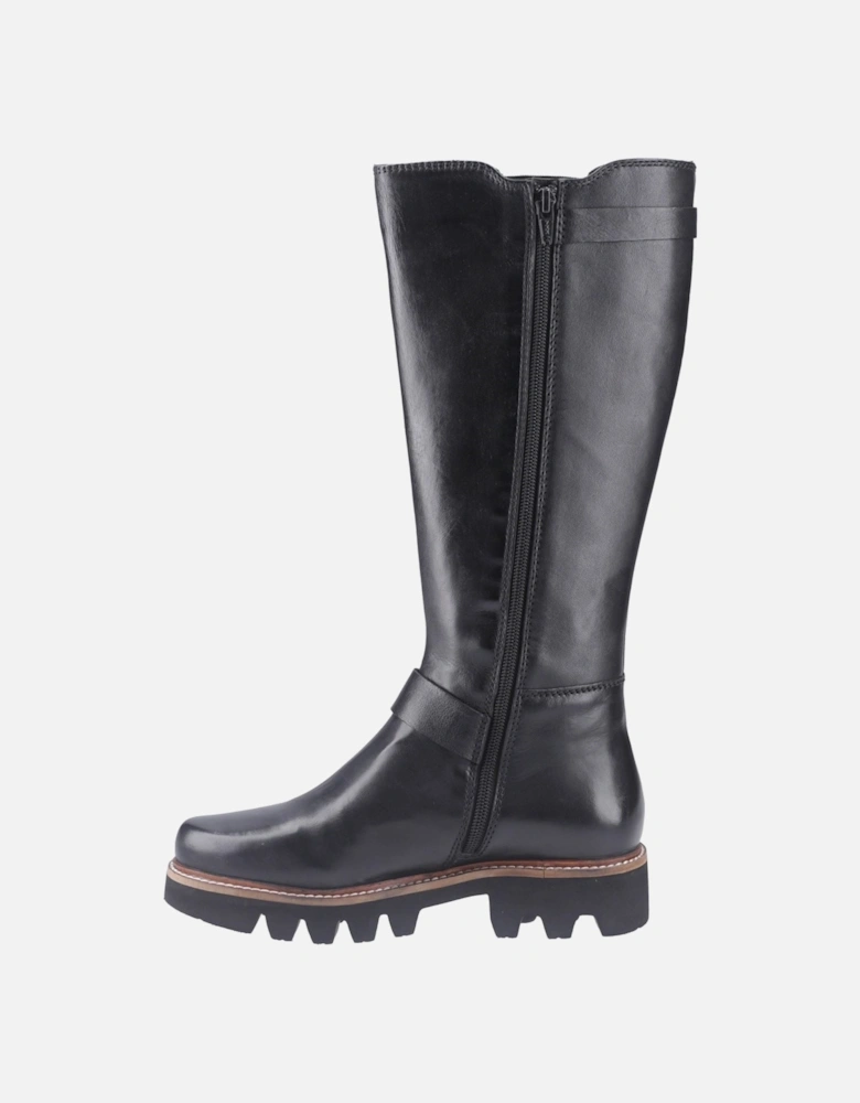 Aleena Leather/Textile Women's Black Boots