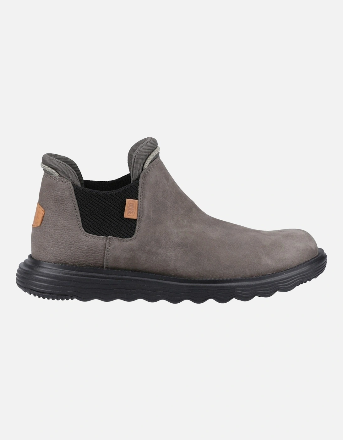 HEYDUDE Branson Leather Men's Grey Boots