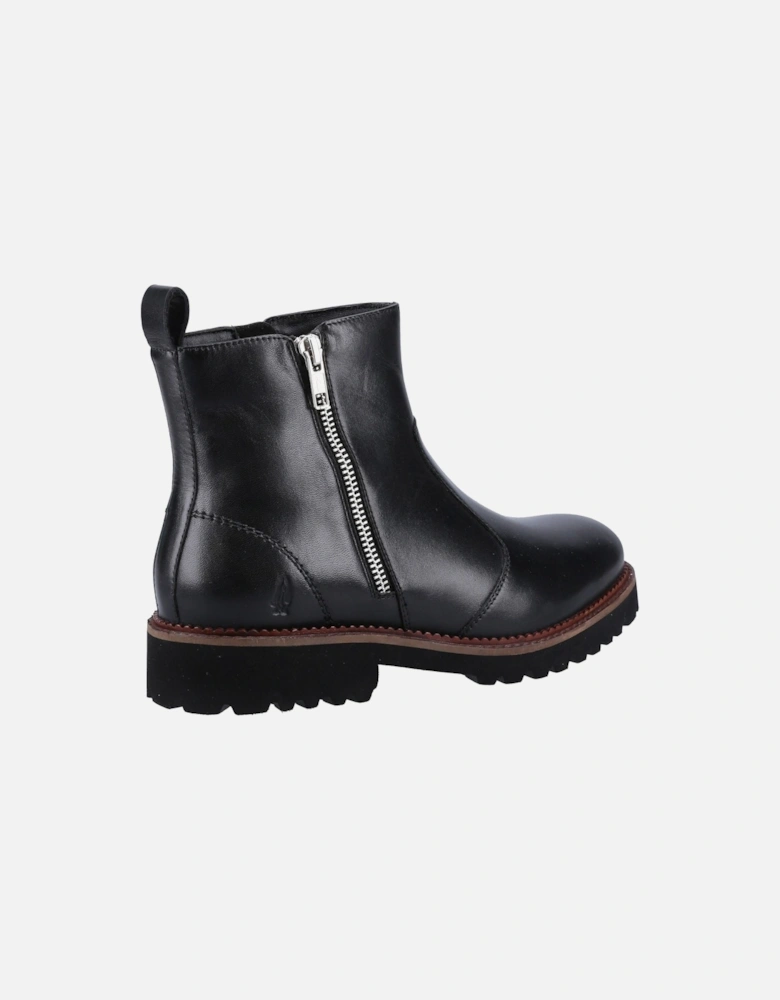 model Grace Zip Boot Female in Black