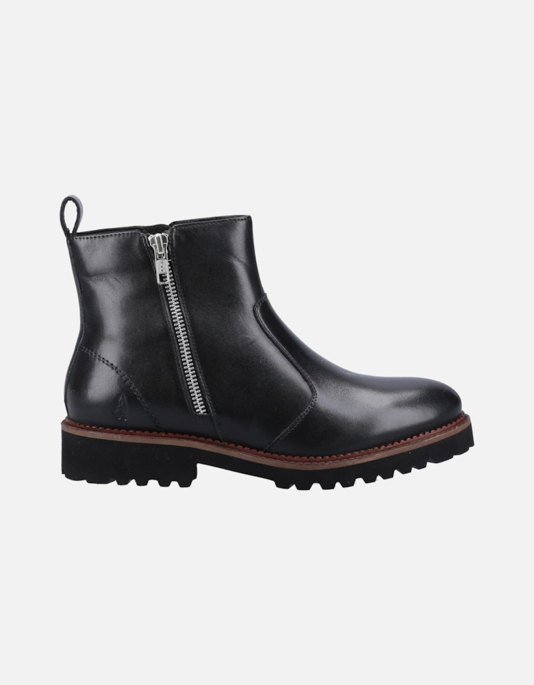 model Grace Zip Boot Female in Black