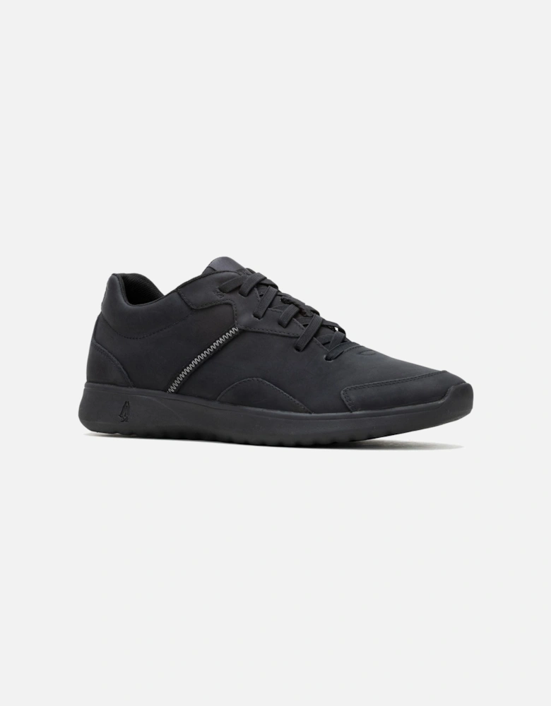 The Good Leather Men's Black Trainers