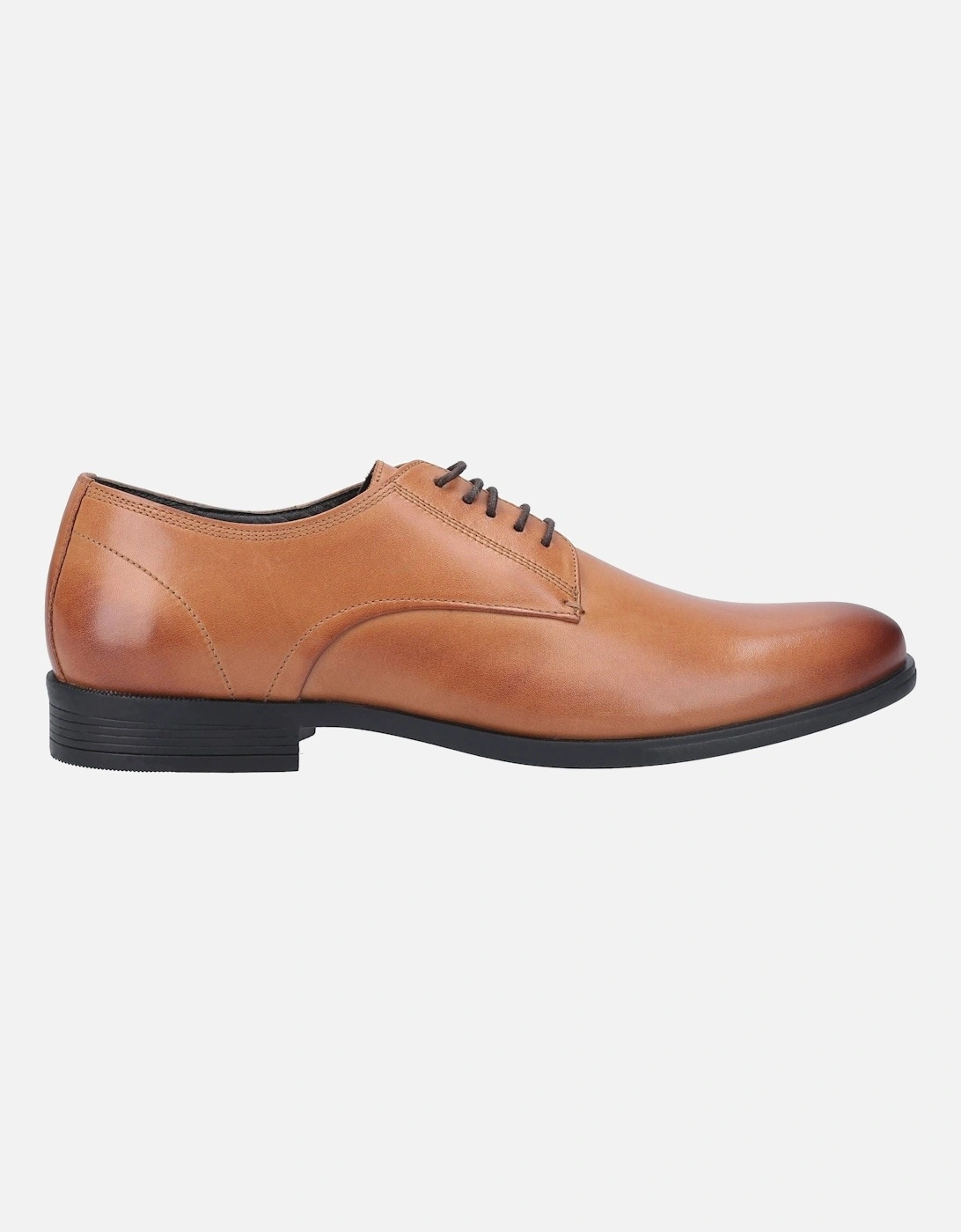 Oscar Clean Toe Leather Men's Tan Lace-Up Shoes