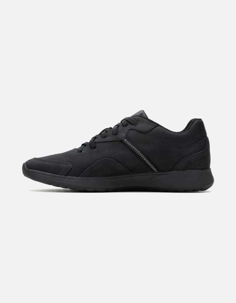 The Good Leather Men's Black Trainers