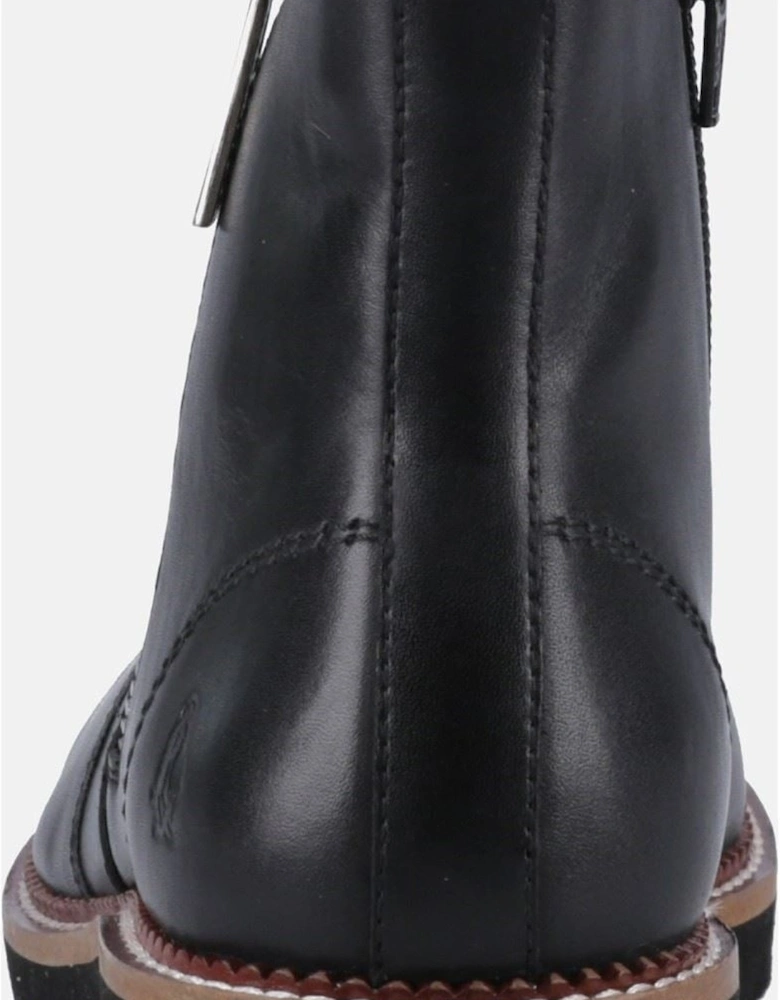 model Grace Zip Boot Female in Black