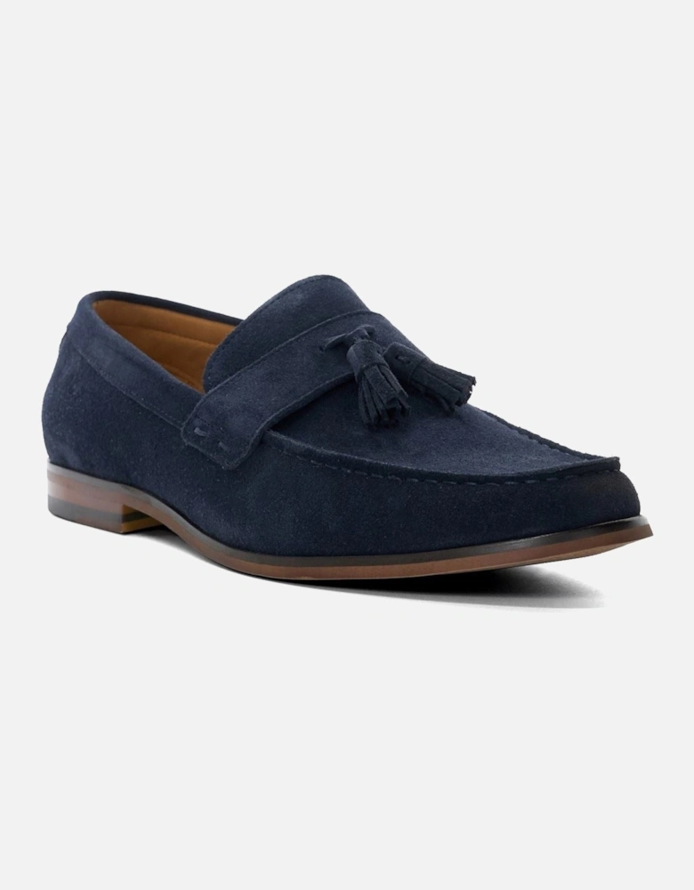 Dune Blaikes Suede Men's Navy Loafers