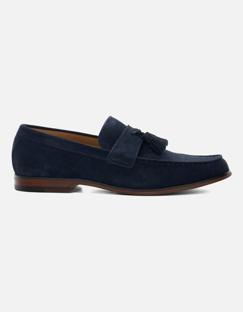 Dune Blaikes Suede Men's Navy Loafers